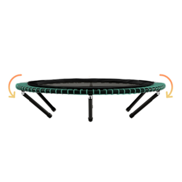 Mini-trampoline bellicon en édition limitée avec élastiques Menthe et pieds pliables.