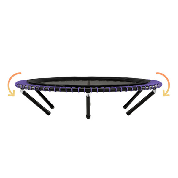 The Limited Editon purple bellicon rebounder with folding legs.