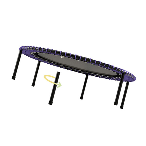 The Limited Editon purple bellicon rebounder with screw-on legs.